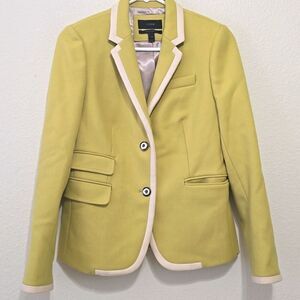 J. Crew lime schoolboy Wool blazer Size 4